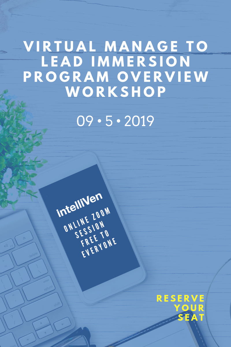 Virtual Manage to Lead Immersion Program Overview Workshop